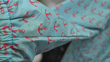 Load image into Gallery viewer, Charles River Pink Anchor Wind Jacket (grey sweatshirt all inside) MD
