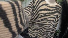 Load image into Gallery viewer, Magaschoni Cashmere Tiger Print Sweater MD-LG
