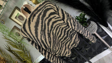 Load image into Gallery viewer, Magaschoni Cashmere Tiger Print Sweater MD-LG

