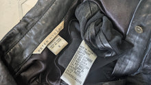 Load image into Gallery viewer, Peter Nygard Button Front Ruffle Leather Top sz8/SM-MD
