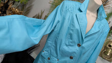 Load image into Gallery viewer, Allison Daley Pearl Blue Lightweight "Leather Look" Jacket sz14/XL
