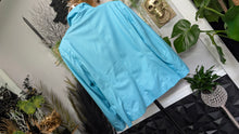Load image into Gallery viewer, Allison Daley Pearl Blue Lightweight "Leather Look" Jacket sz14/XL
