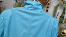 Load image into Gallery viewer, Allison Daley Pearl Blue Lightweight "Leather Look" Jacket sz14/XL
