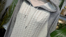 Load image into Gallery viewer, Hyba Cable Knit Sweater Hoodie XL-XXL *FLAW*

