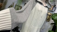 Load image into Gallery viewer, Hyba Cable Knit Sweater Hoodie XL-XXL *FLAW*
