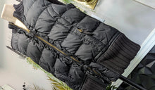 Load image into Gallery viewer, Tommy Hilfiger Black Puffer Sweater Vest LG
