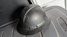 Load image into Gallery viewer, Full Brim Black Graphite 4PT Ratchet Suspension Hard Hat

