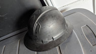 Full Brim Black Graphite 4PT Ratchet Suspension Hard Hat