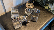 Load image into Gallery viewer, Crystal Glass Square Door Knobs (missing center rods)

