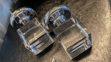 Load image into Gallery viewer, Crystal Glass Square Door Knobs (missing center rods)
