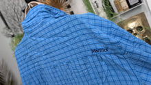 Load image into Gallery viewer, Men's Marmot Blue Plaid Button Shirt XL
