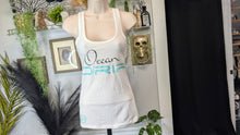 Load image into Gallery viewer, Ocean Drip Octopus &amp; Anchor Glitter Tank Top XS NEW
