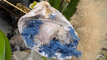 Load image into Gallery viewer, Aura Quartz, Selenite Crystal &amp; Artificial Moss in Seashell (stand Included)
