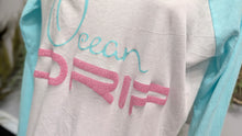 Load image into Gallery viewer, Ocean Drip Pink Glitter Baseball Top SM-MD NWT
