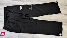 Load image into Gallery viewer, Nurse Drip Black &amp; Pink Glitter Medical Scrub Pants LG NWT
