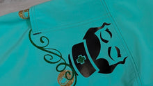 Load image into Gallery viewer, Nurse Drip Glitter Minty Green Medical Scrub Pants LG
