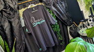 Men's Ocean Drip Black Aqua T-Shirt 4XL NWT