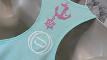 Load image into Gallery viewer, Ocean Drip Glitter Octopus &amp; Anchor Tank Top XS NWT
