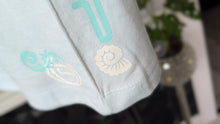 Load image into Gallery viewer, Ocean Drip Glitter Seahorse Tee Shirt Top XS NWT
