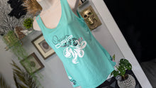 Load image into Gallery viewer, Ocean Drip Glitter Octopus Tank Top LG NWT
