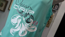 Load image into Gallery viewer, Ocean Drip Glitter Octopus Tank Top LG NWT
