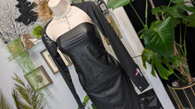 Load image into Gallery viewer, Vixen Drip Gothic Glitter Black Bolero Shrug Top SM-LG
