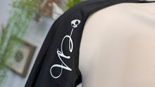 Load image into Gallery viewer, Vixen Drip Gothic Glitter Black Bolero Shrug Top SM-LG
