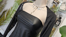 Load image into Gallery viewer, Vixen Drip Gothic Glitter Black Bolero Shrug Top SM-LG
