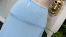 Load image into Gallery viewer, Baby Blue Maxi Stretch Skirt XL-XXL
