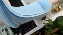 Load image into Gallery viewer, Baby Blue Maxi Stretch Skirt XL-XXL
