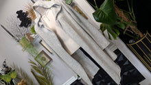 Load image into Gallery viewer, Elan Grey Knit 3% Cashmere Sweater Hoodie Cardigan MD-LG
