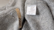 Load image into Gallery viewer, Elan Grey Knit 3% Cashmere Sweater Hoodie Cardigan MD-LG
