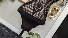 Load image into Gallery viewer, Forever 21 Black Crochet Bathing Swim Suit XS NWT
