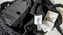 Load image into Gallery viewer, Forever 21 Black Crochet Bathing Swim Suit XS NWT
