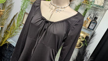Load image into Gallery viewer, Monkl Black Side Rouched Midi Drop Waist Dress MD NWT
