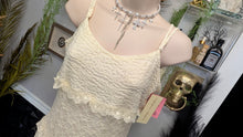 Load image into Gallery viewer, Thirty/Thirty Ivory Ruffled Lace Maxi Dress LG NWT
