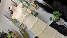 Load image into Gallery viewer, Thirty/Thirty Ivory Ruffled Lace Maxi Dress LG NWT
