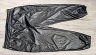 One by Chapter One Black Faux Leather Cargo Pants 1X