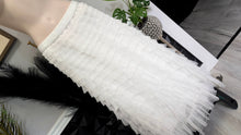Load image into Gallery viewer, Cupshe White Boho Ruffle Layers Maxi Skirt XL NWT

