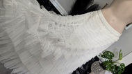 Cupshe White Boho Ruffle Layers Maxi Skirt XL NWT