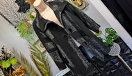 Joseph Ribkoff Black & Grey Nylon Trench Jacket sz12/LG