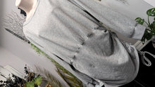 Load image into Gallery viewer, Grey Cinched Side Rouched Long Sleeve Sweater Top 1XL
