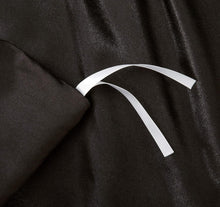 Load image into Gallery viewer, Black Satin Twin Duvet COVER Only
