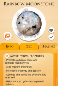 Peach Moonstone Crystal Ring