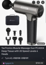 Load image into Gallery viewer, Taotronics Heavy Duty Muscle Massage Gun Kit

