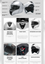 Load image into Gallery viewer, Sigi "Drifter" Motorsports Adult Helmet (some inside wear)
