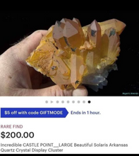 Load image into Gallery viewer, 13" Large Rare Solaris Quartz Crystal Cluster
