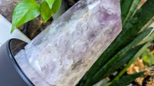 Load image into Gallery viewer, 8" Amethyst Quartz Crystal Pillar Tower (chipped tip)

