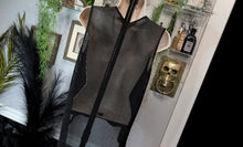 Load image into Gallery viewer, Ocean Drip Black Mesh Back Tank Top MD-LG (Pants Sold Separately)
