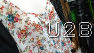 U2B Floral Sheer Button Tank Top Blouse 2XL
